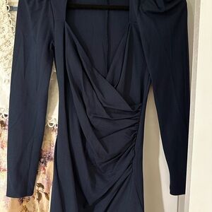 Elegant Navy Blue Dress